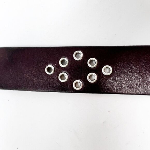 Abercrombie  & Fitch Brown Leather 2 Ring Belt 38" - Picture 6 of 8